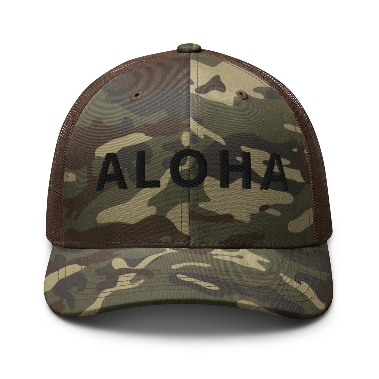 Camouflage ALOHA trucker hat