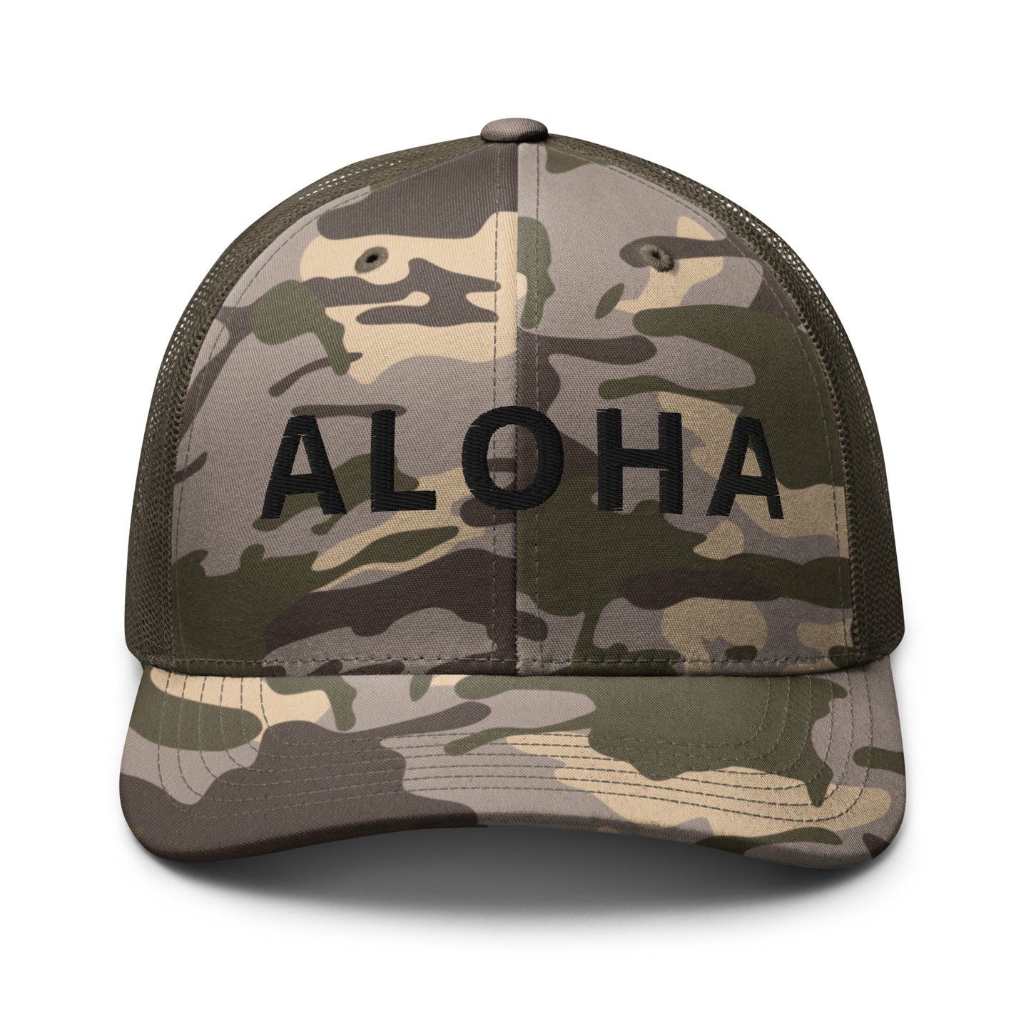 Camouflage ALOHA trucker hat