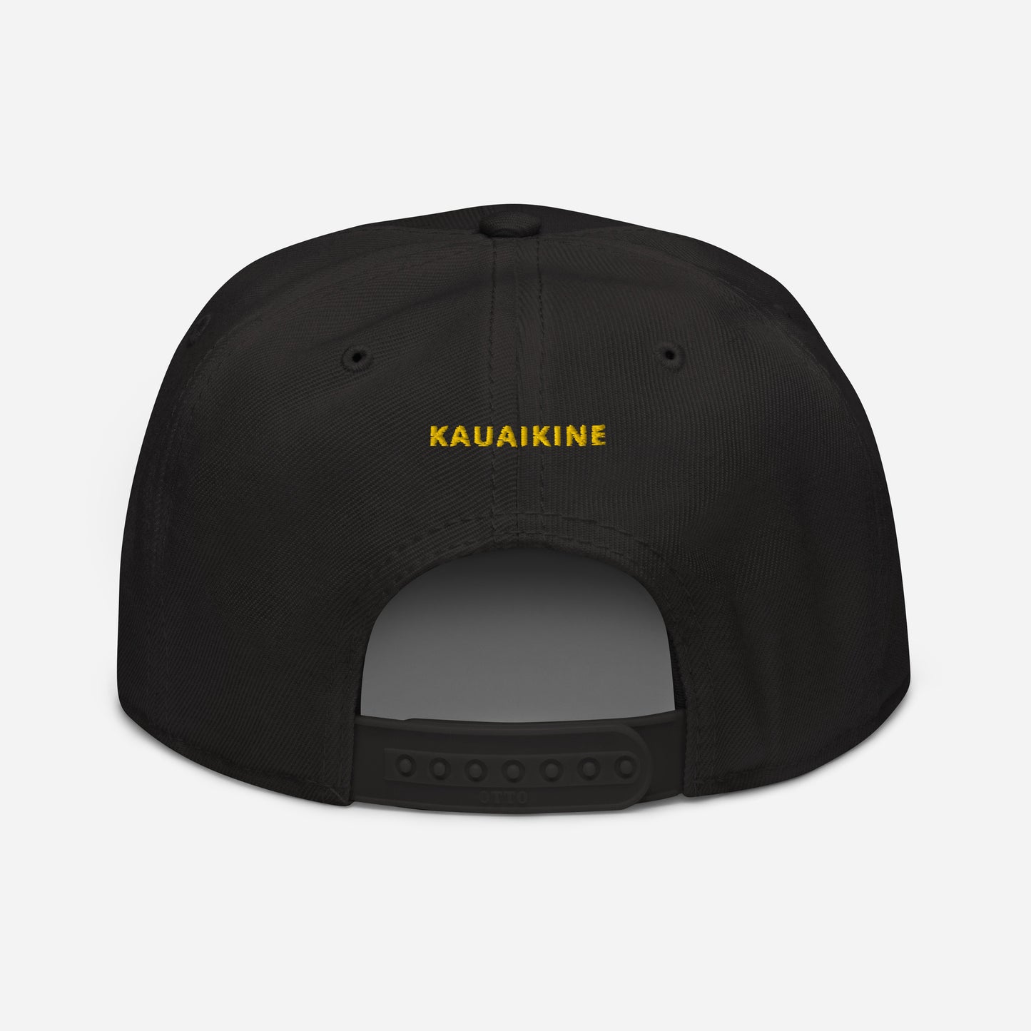 Embroidered KAUAIKINE KILAUEA FISH ON Snapback Hat 12 colors available ON port side FISH starboard side