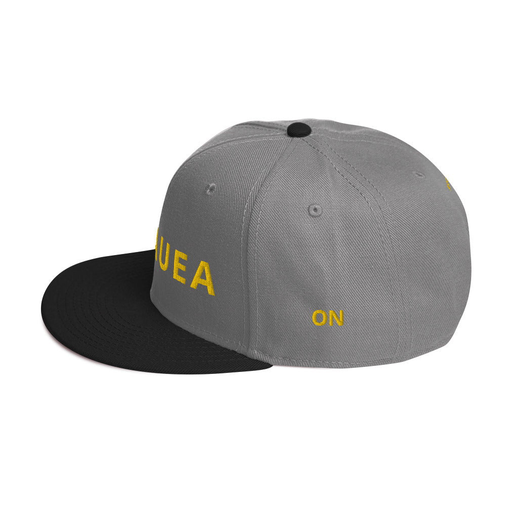 Embroidered KAUAIKINE KILAUEA FISH ON Snapback Hat 12 colors available ON port side FISH starboard side