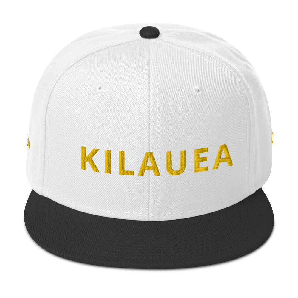 Embroidered KAUAIKINE KILAUEA FISH ON Snapback Hat 12 colors available ON port side FISH starboard side
