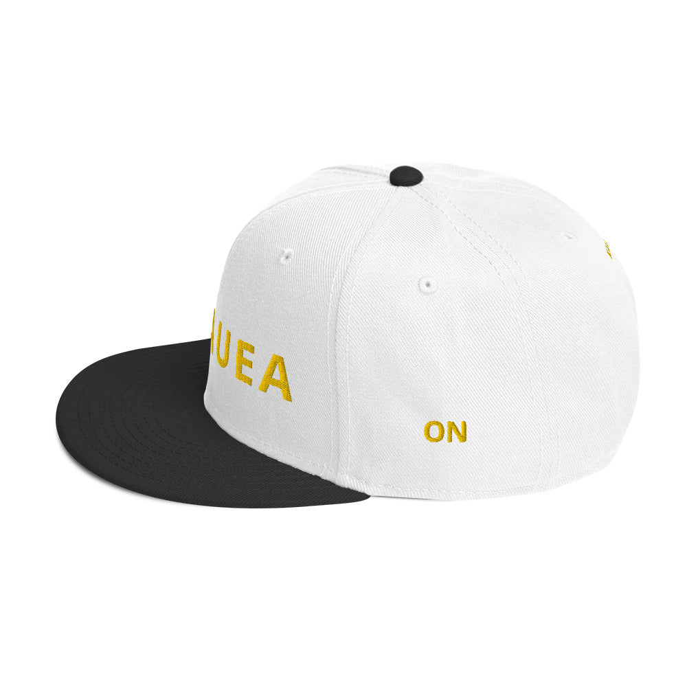 Embroidered KAUAIKINE KILAUEA FISH ON Snapback Hat 12 colors available ON port side FISH starboard side