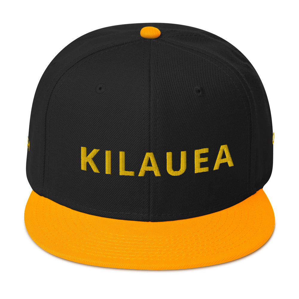 Embroidered KAUAIKINE KILAUEA FISH ON Snapback Hat 12 colors available ON port side FISH starboard side