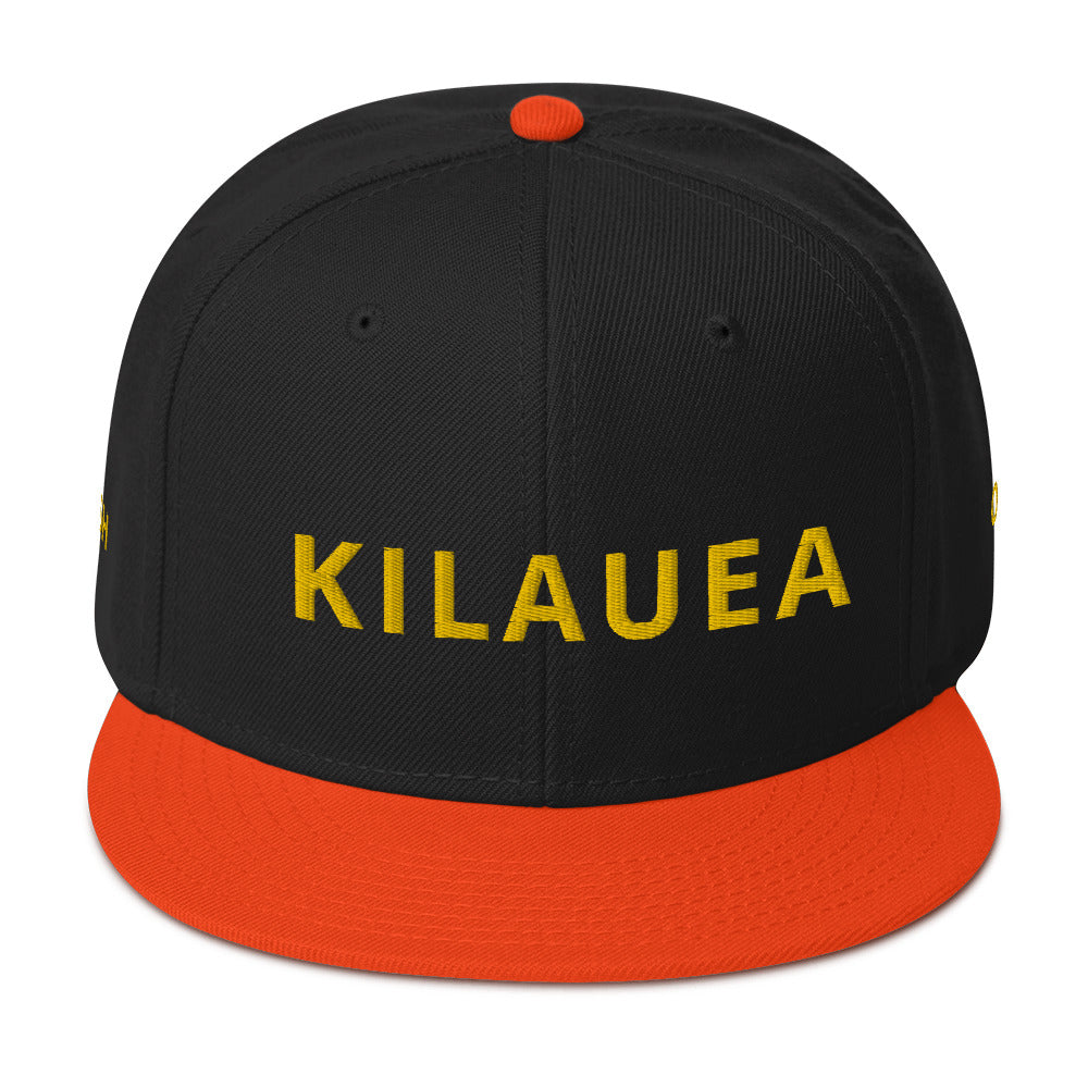 Embroidered KAUAIKINE KILAUEA FISH ON Snapback Hat 12 colors available ON port side FISH starboard side