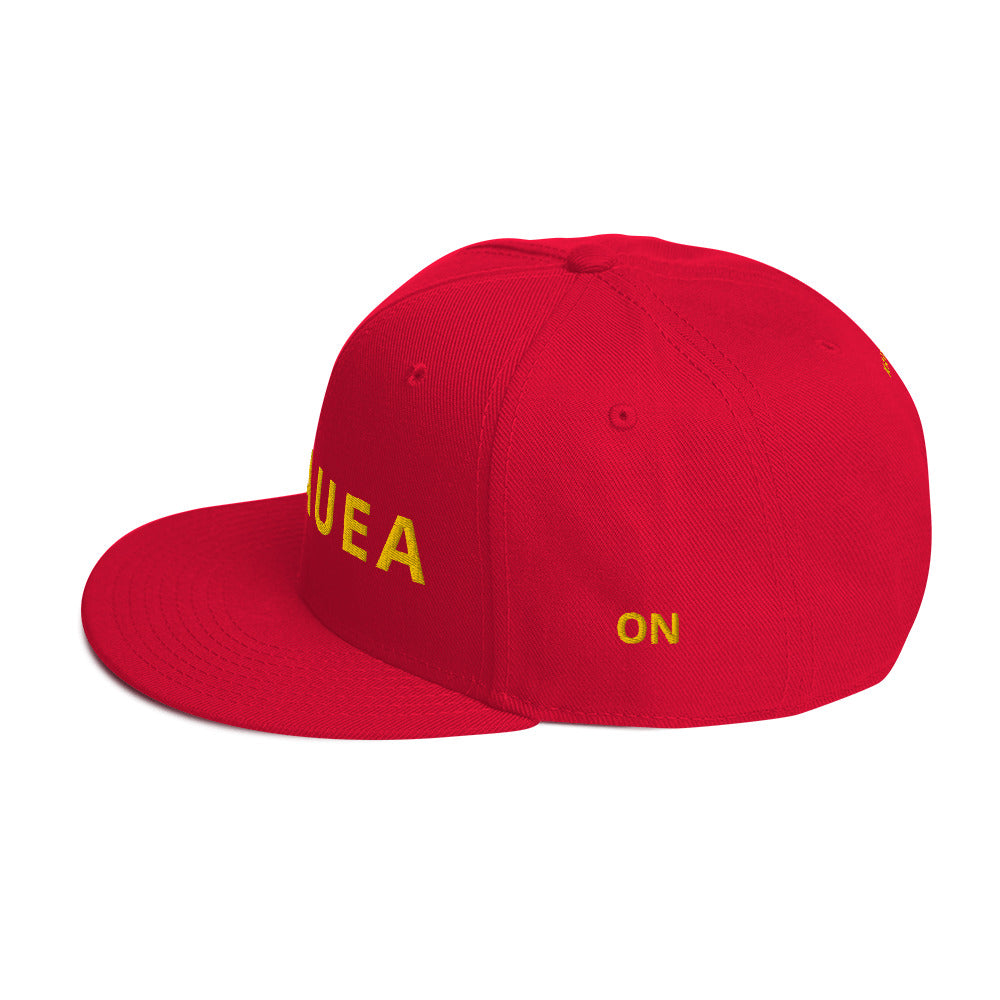 Embroidered KAUAIKINE KILAUEA FISH ON Snapback Hat 12 colors available ON port side FISH starboard side