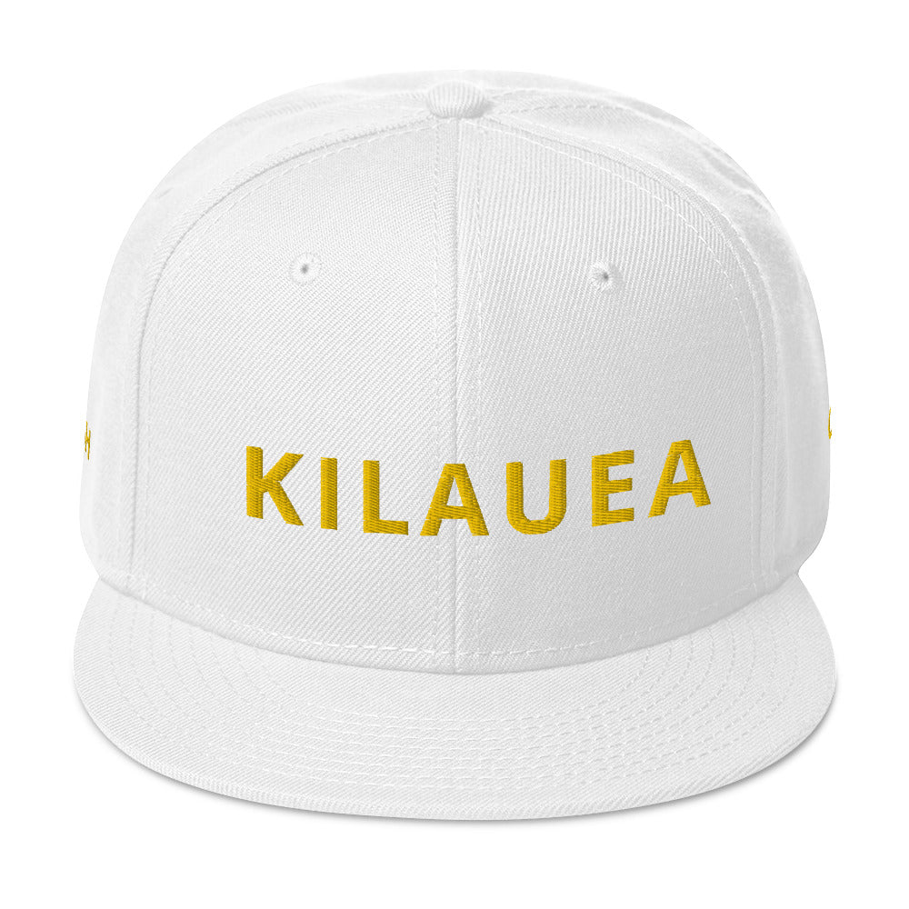 Embroidered KAUAIKINE KILAUEA FISH ON Snapback Hat 12 colors available ON port side FISH starboard side