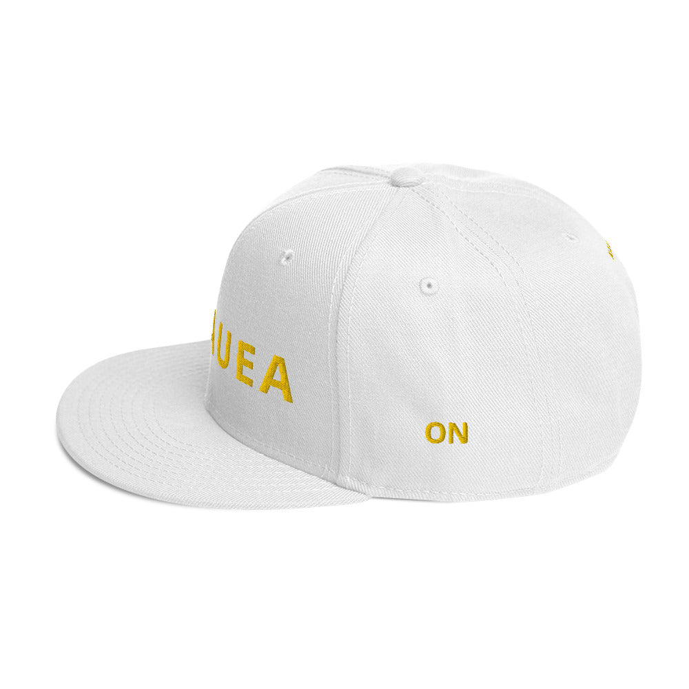 Embroidered KAUAIKINE KILAUEA FISH ON Snapback Hat 12 colors available ON port side FISH starboard side