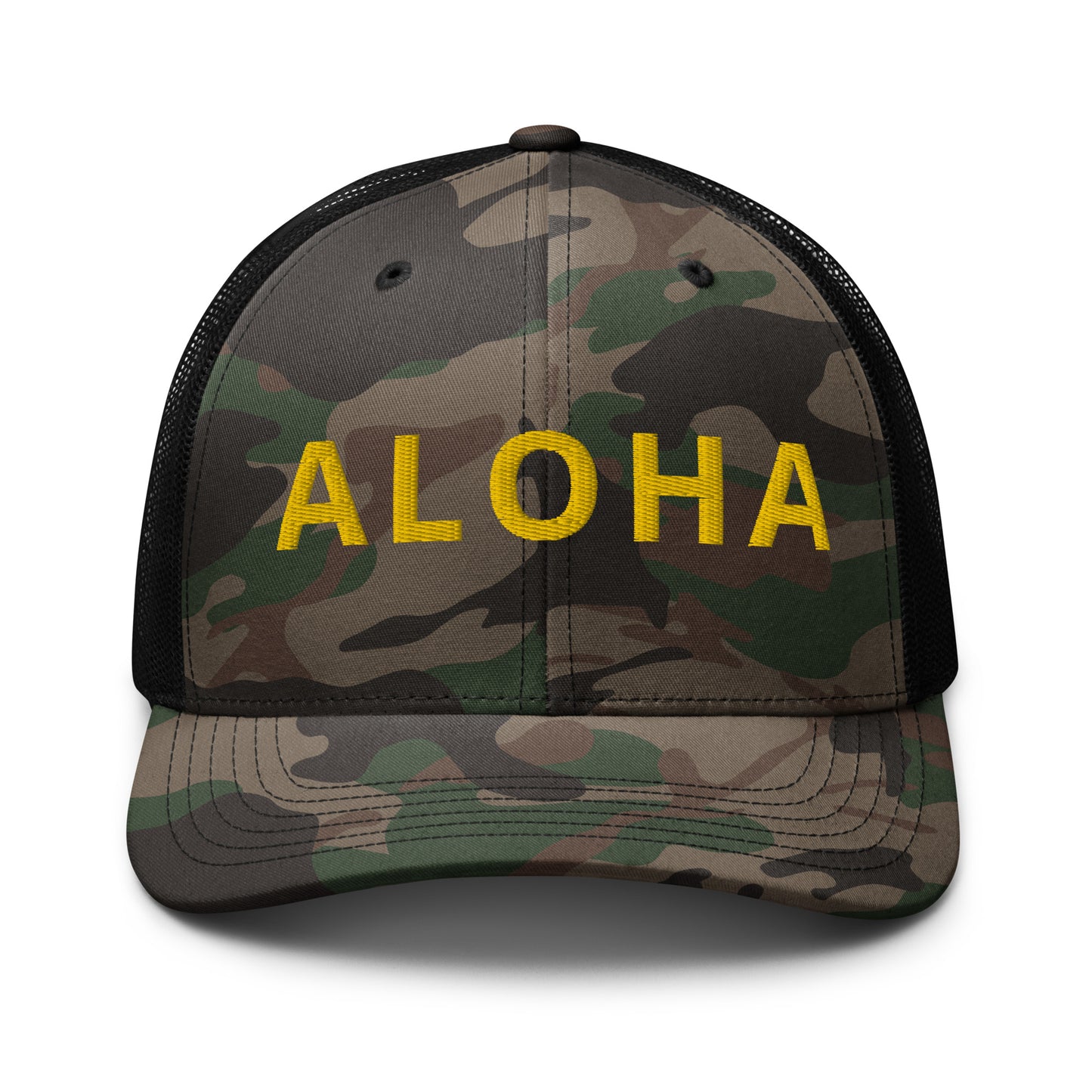 ALOHA Camouflage trucker hat