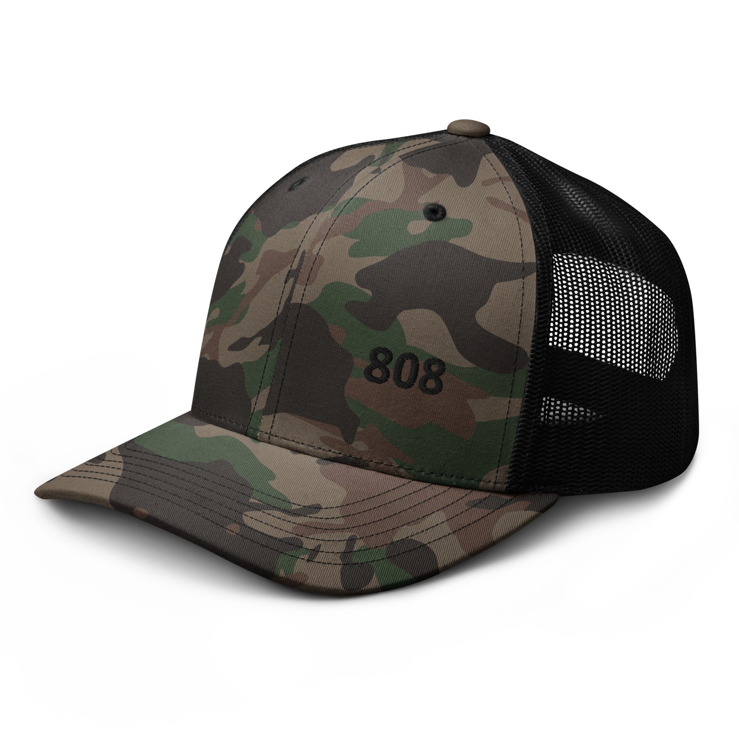 808 Camouflage trucker hat