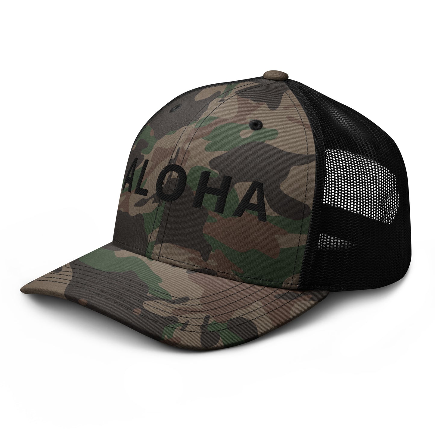 Camouflage ALOHA trucker hat