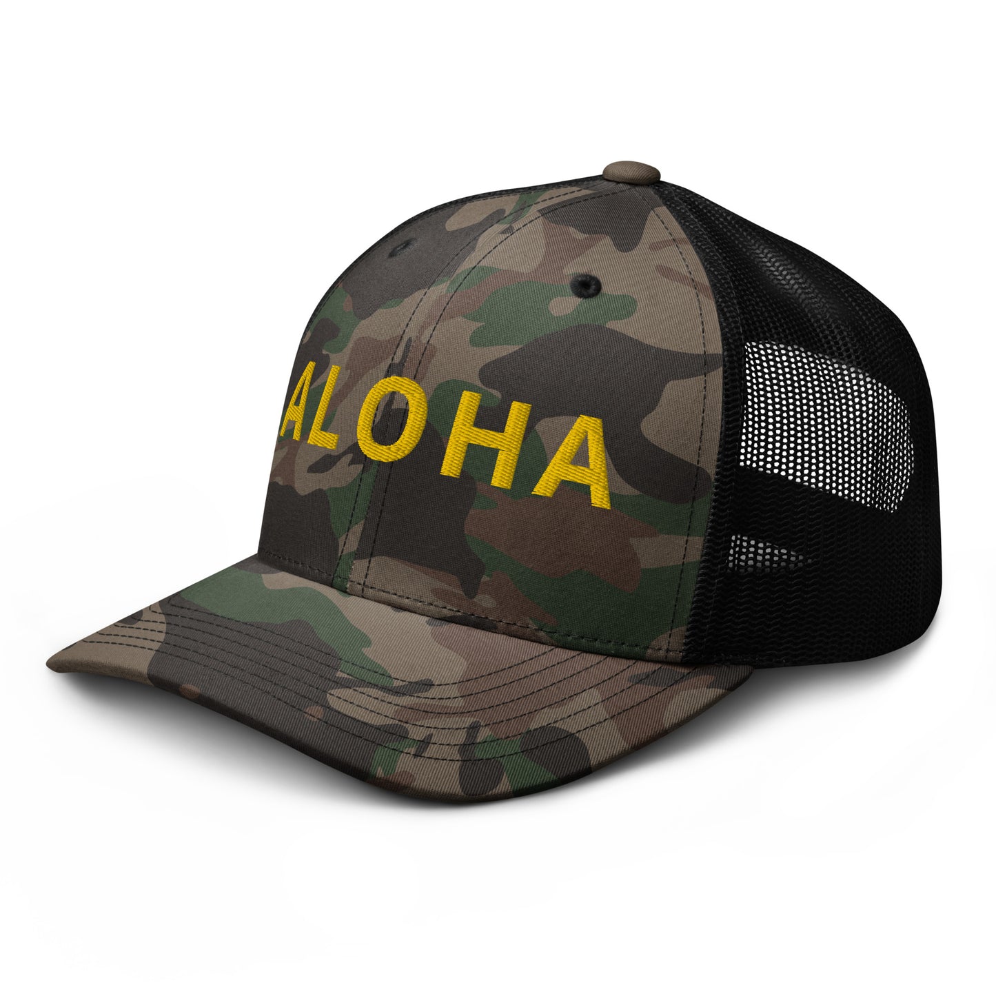 ALOHA Camouflage trucker hat