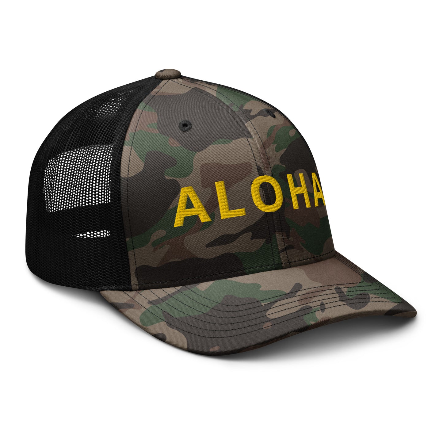 ALOHA Camouflage trucker hat