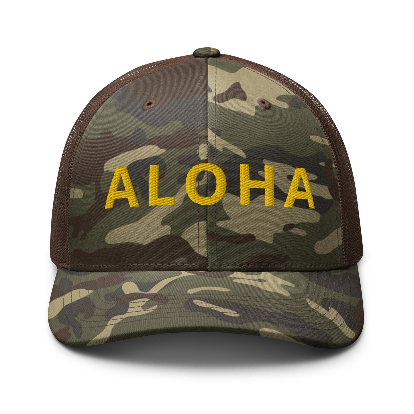 ALOHA Camouflage trucker hat