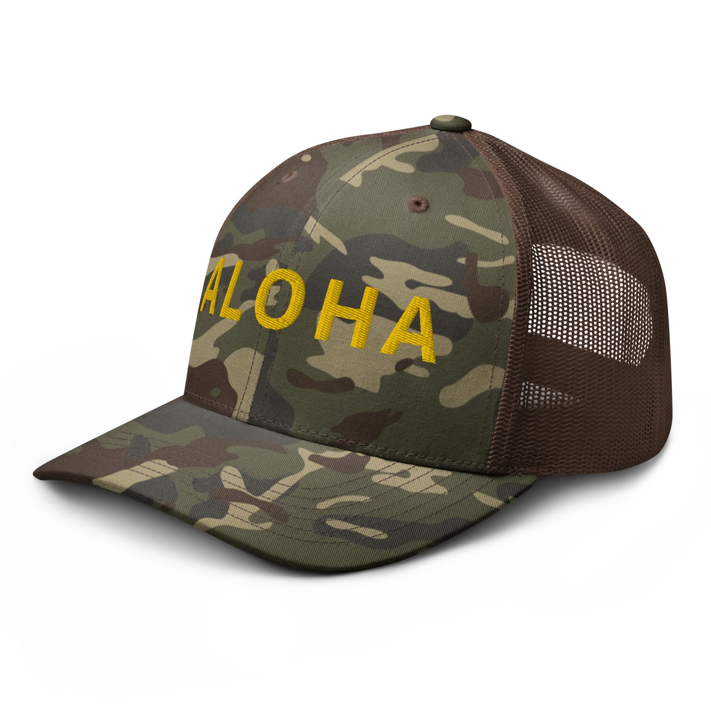 ALOHA Camouflage trucker hat