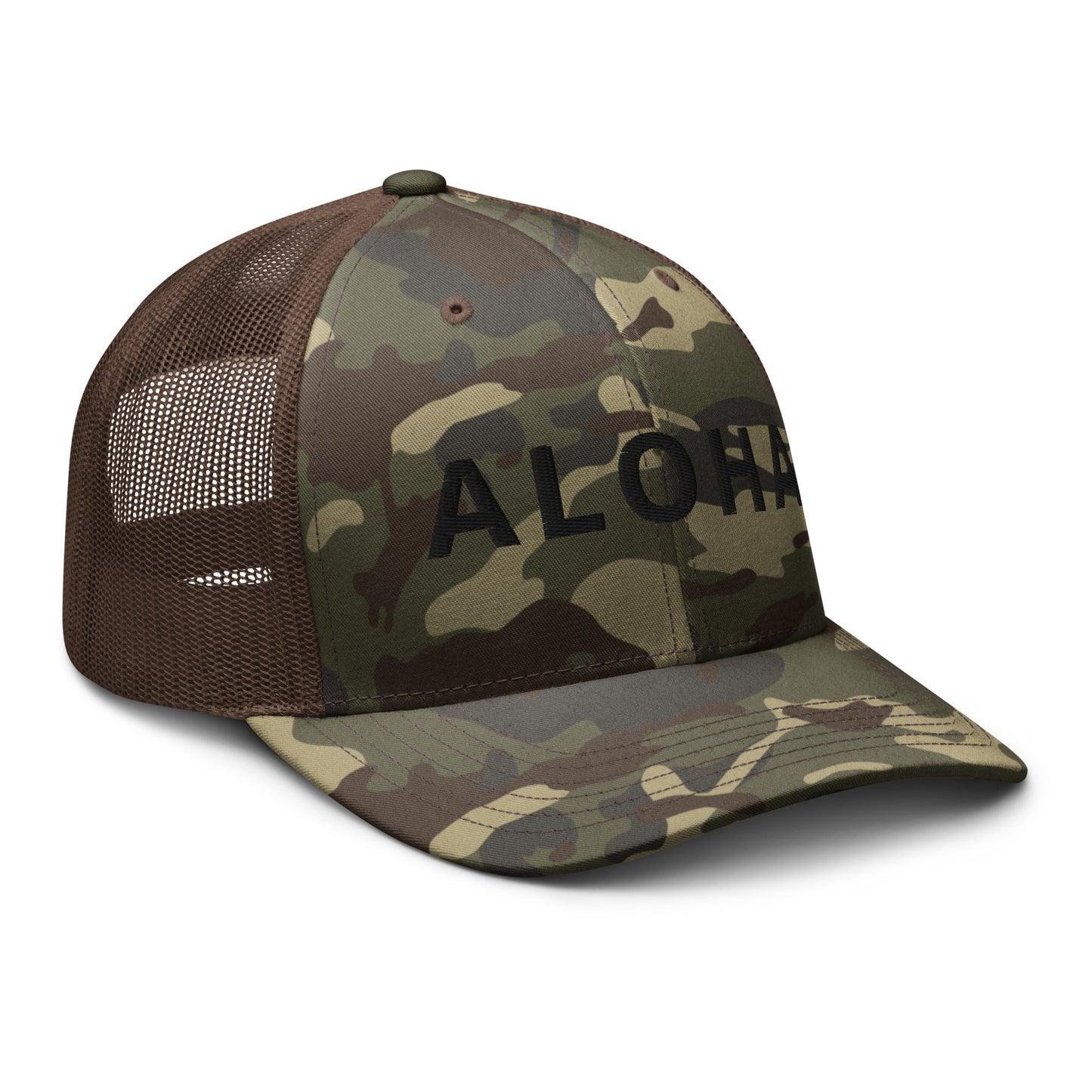 Camouflage ALOHA trucker hat