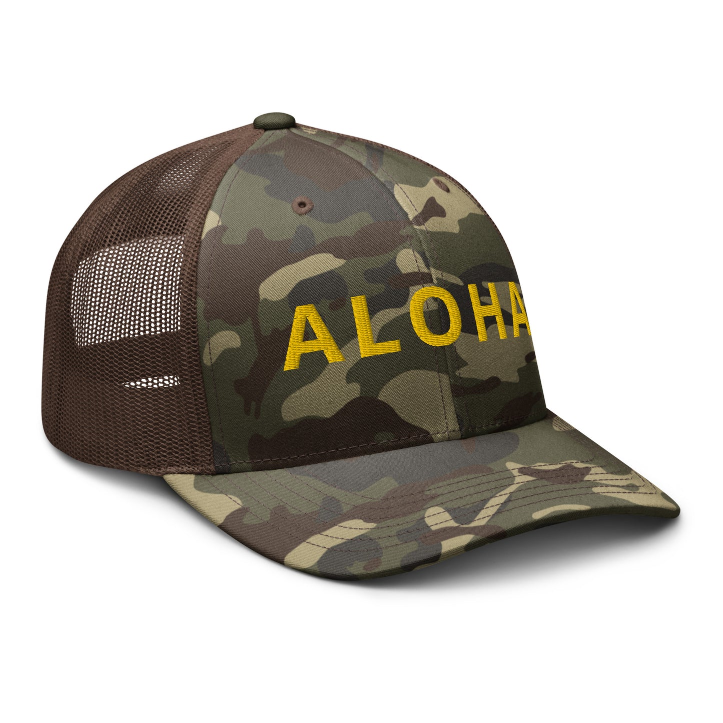 ALOHA Camouflage trucker hat