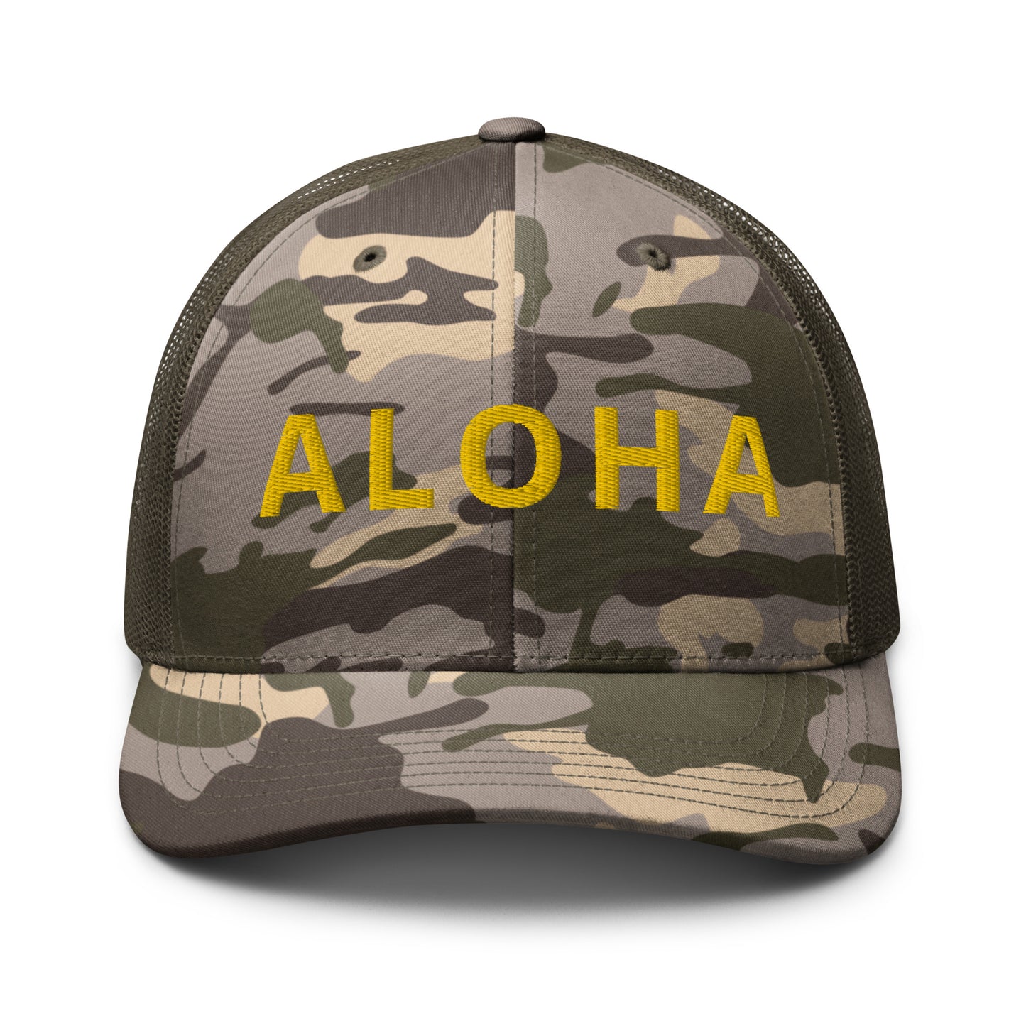 ALOHA Camouflage trucker hat