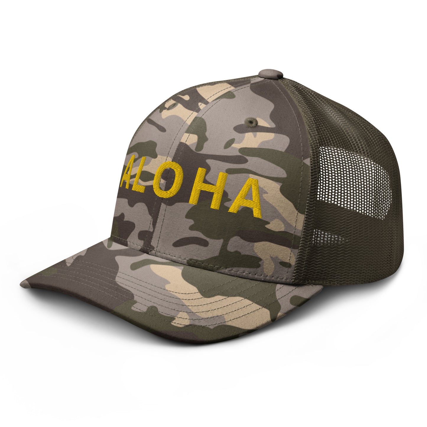 ALOHA Camouflage trucker hat