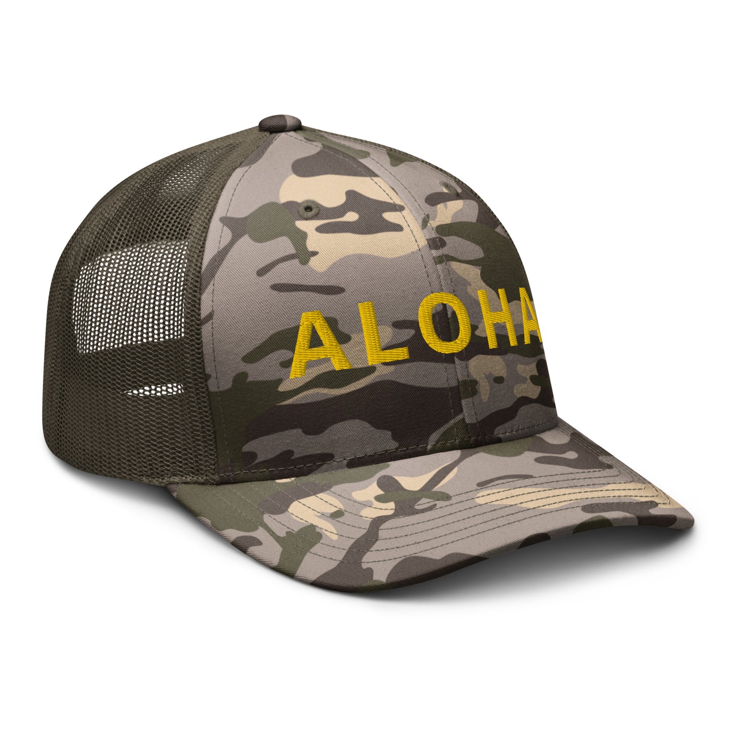 ALOHA Camouflage trucker hat