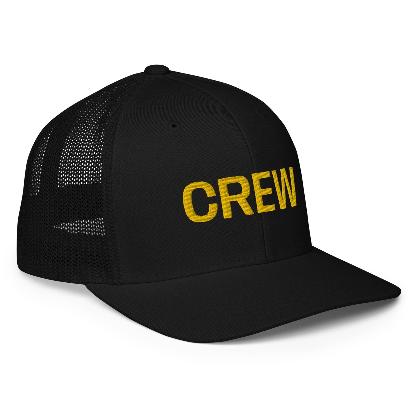 CREW            Closed-back trucker cap