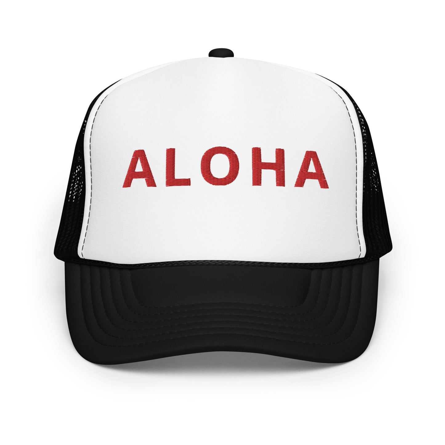 Embroidered ALOHA Foam trucker hat 8 colors available