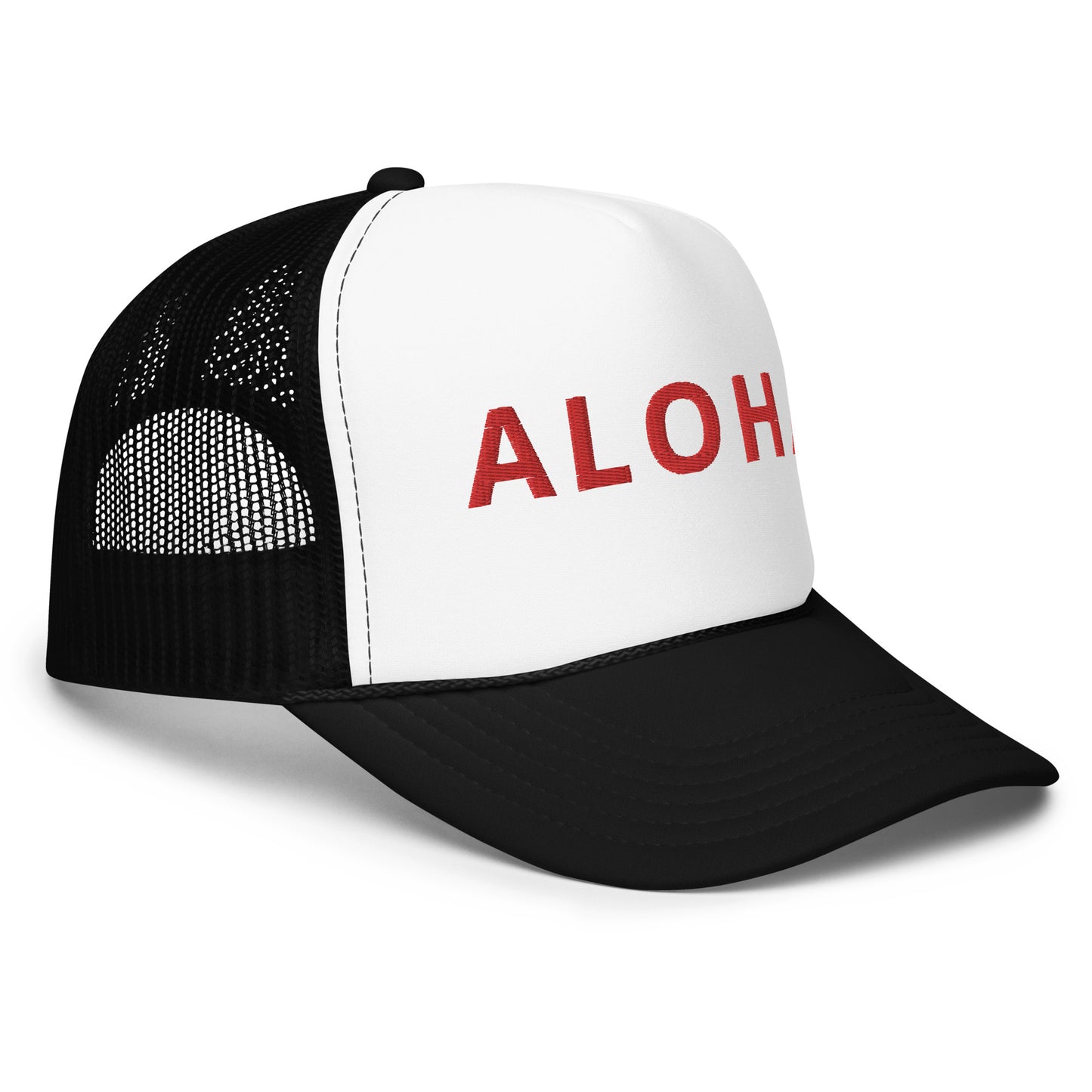 Embroidered ALOHA Foam trucker hat 8 colors available