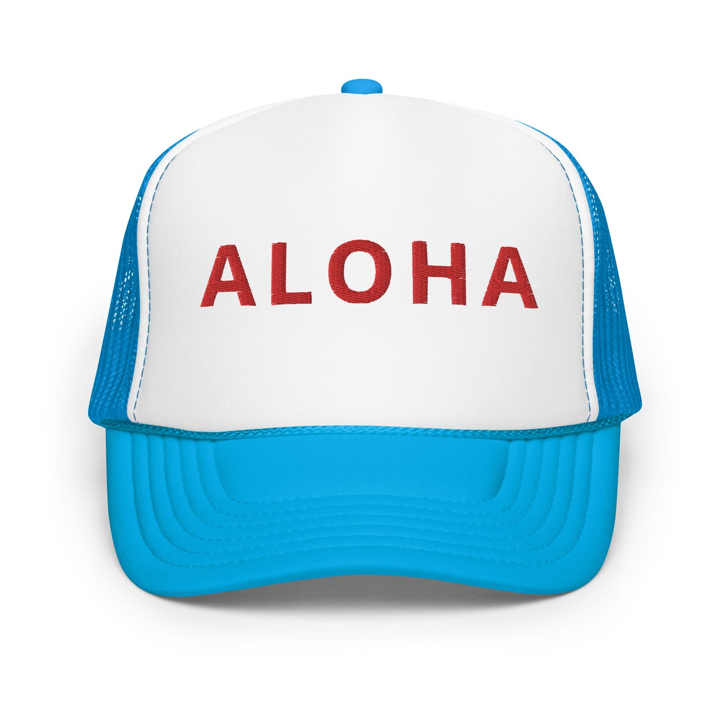 Embroidered ALOHA Foam trucker hat 8 colors available