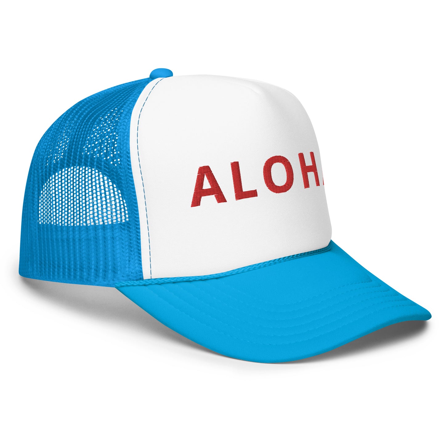 Embroidered ALOHA Foam trucker hat 8 colors available