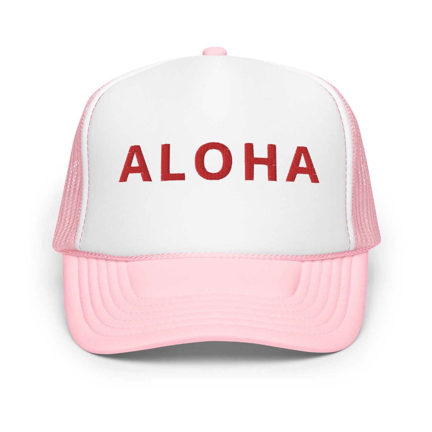 Embroidered ALOHA Foam trucker hat 8 colors available