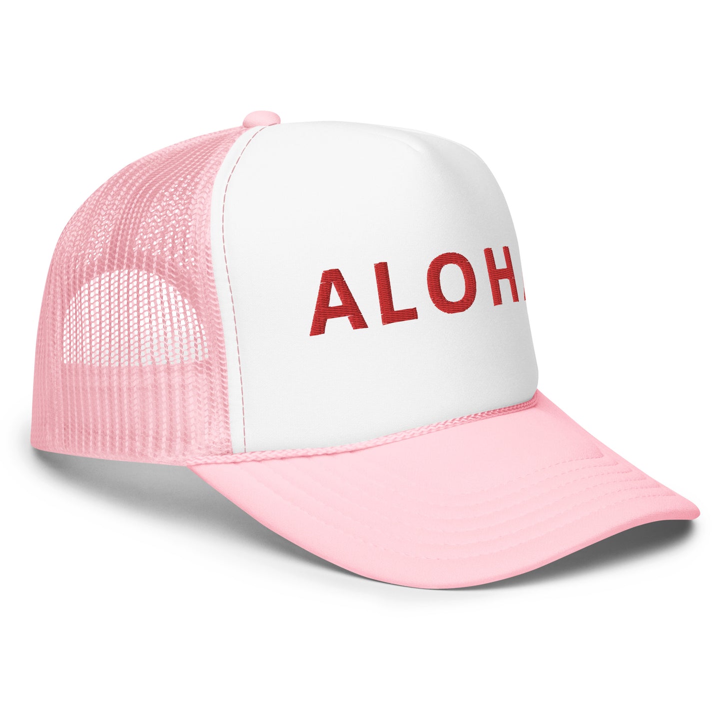 Embroidered ALOHA Foam trucker hat 8 colors available