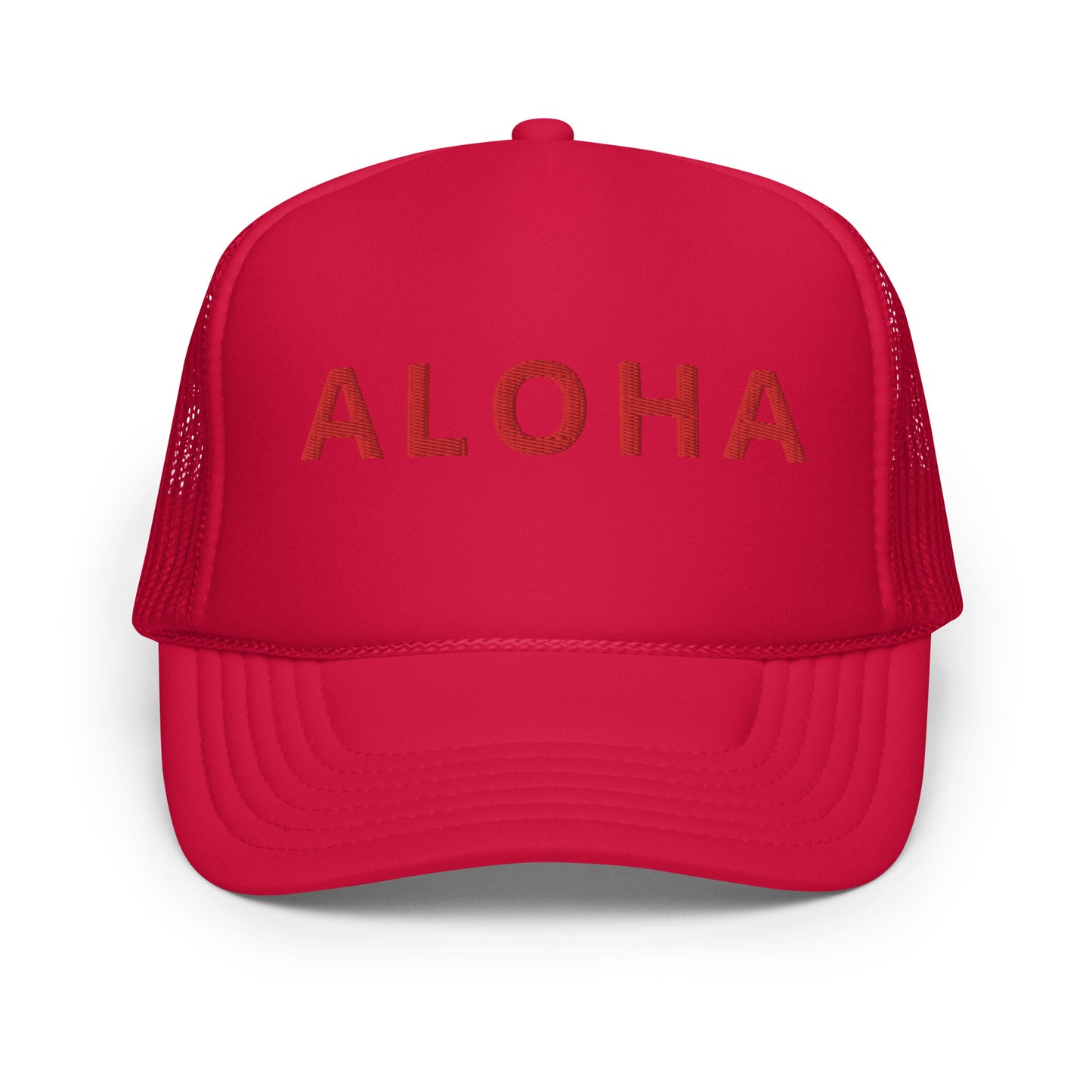 Embroidered ALOHA Foam trucker hat 8 colors available