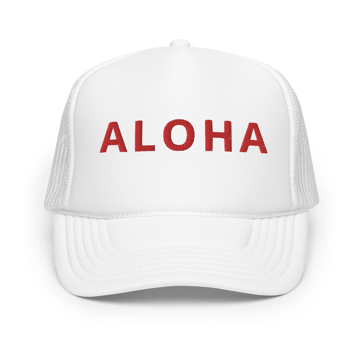 Embroidered ALOHA Foam trucker hat 8 colors available