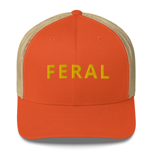 Embroidered FERAL Trucker Cap 5 colors available