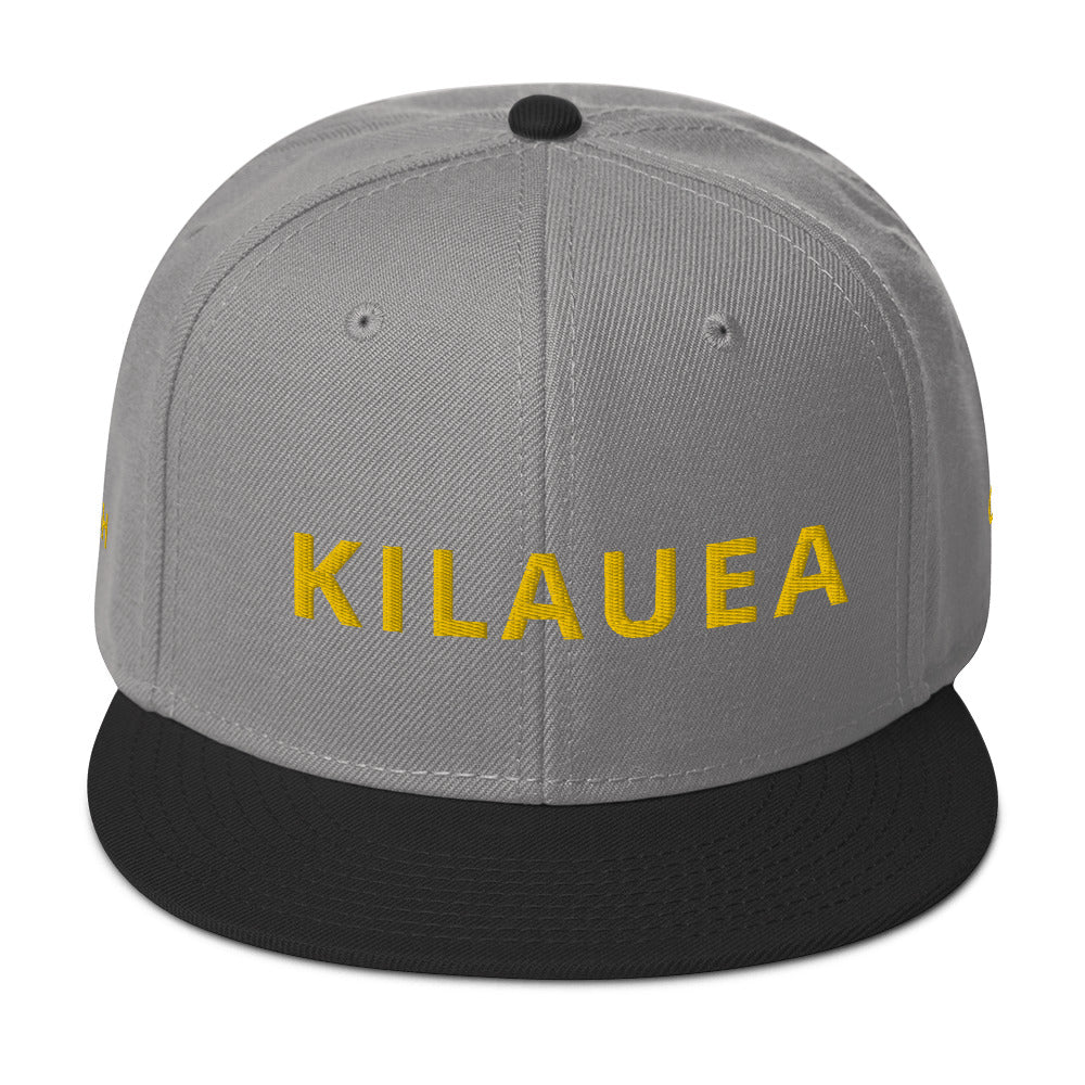 Embroidered KAUAIKINE KILAUEA FISH ON Snapback Hat 12 colors available    ON port side               FISH starboard side