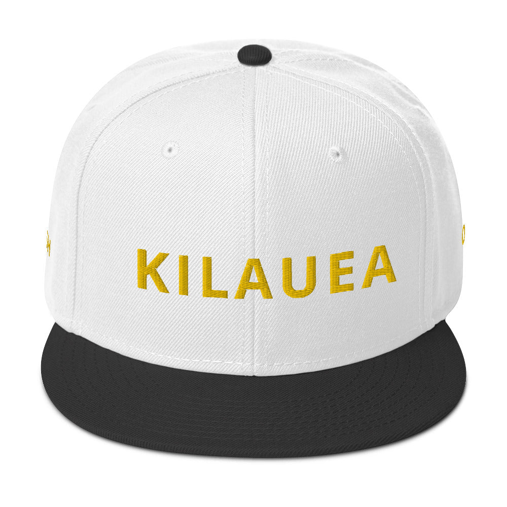 Embroidered KAUAIKINE KILAUEA FISH ON Snapback Hat 12 colors available    ON port side               FISH starboard side