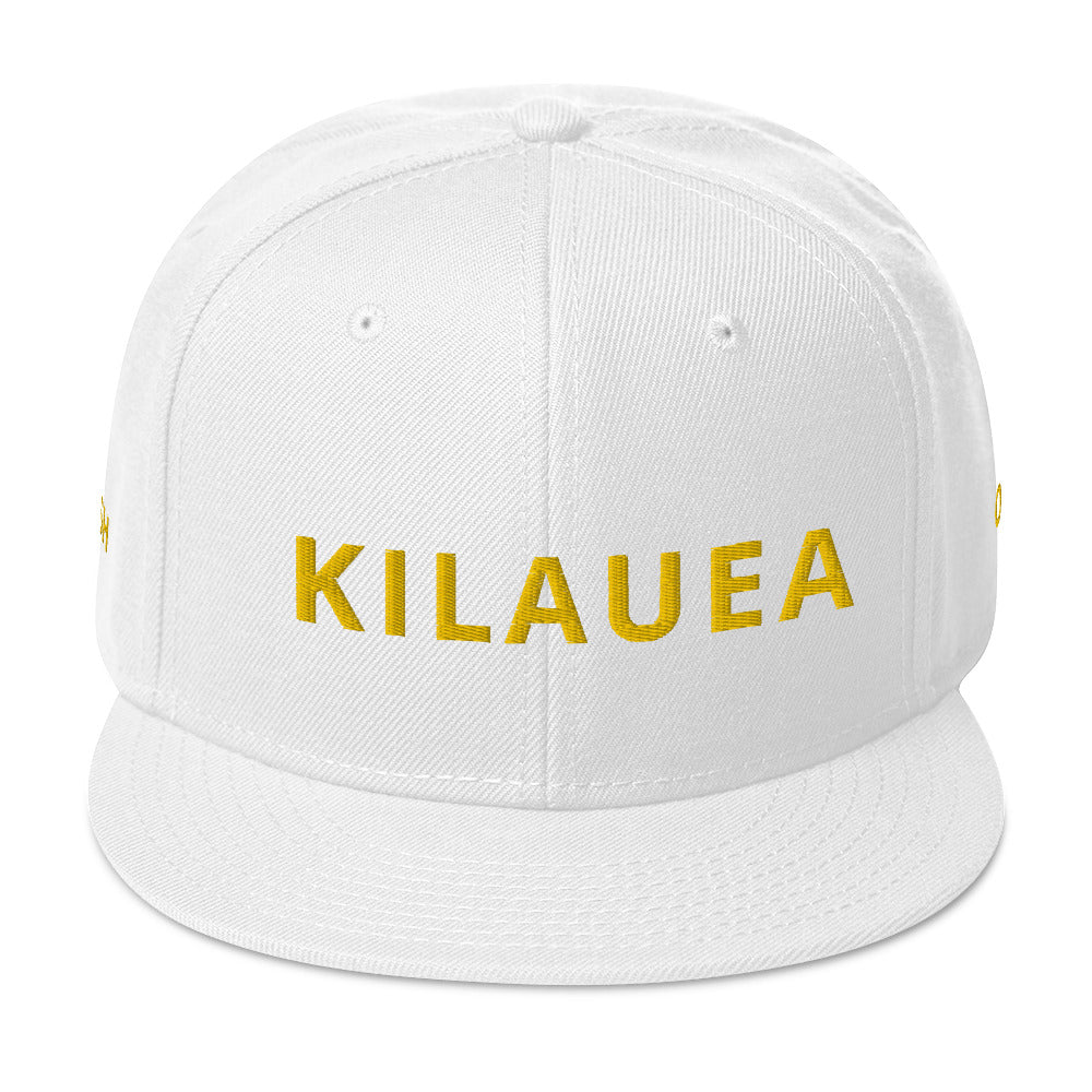 Embroidered KAUAIKINE KILAUEA FISH ON Snapback Hat 12 colors available    ON port side               FISH starboard side