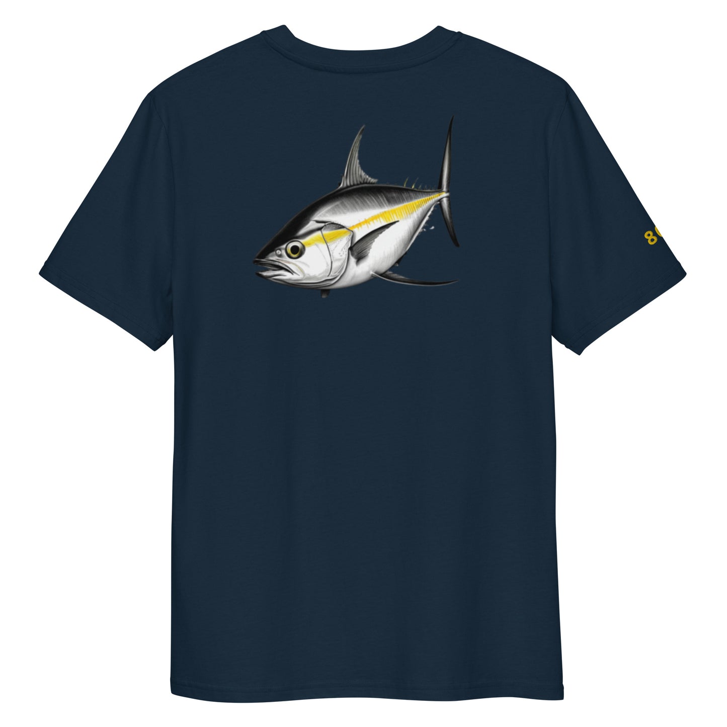 Embroidered 808 ALOHA TUNA Unisex organic cotton t-shirt