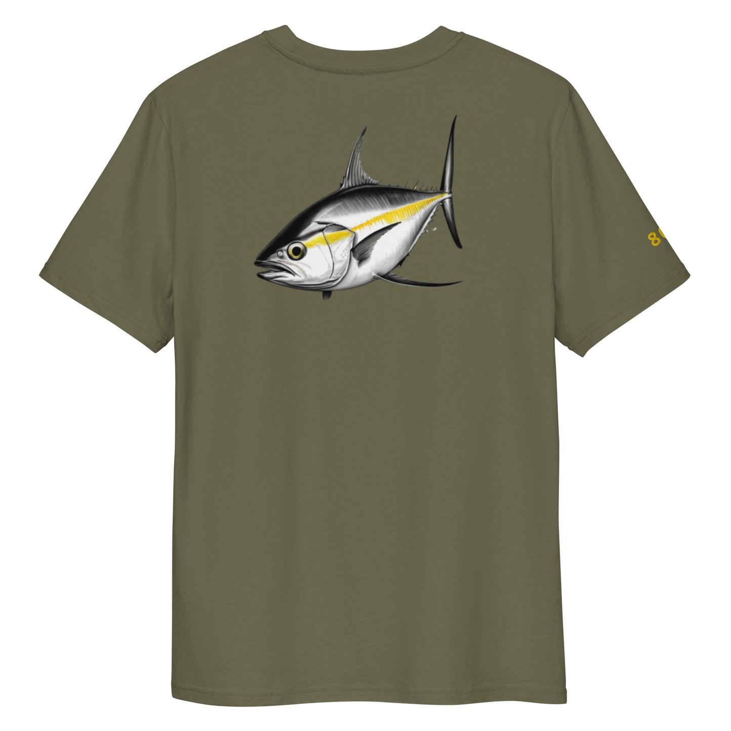 Embroidered 808 ALOHA TUNA Unisex organic cotton t-shirt