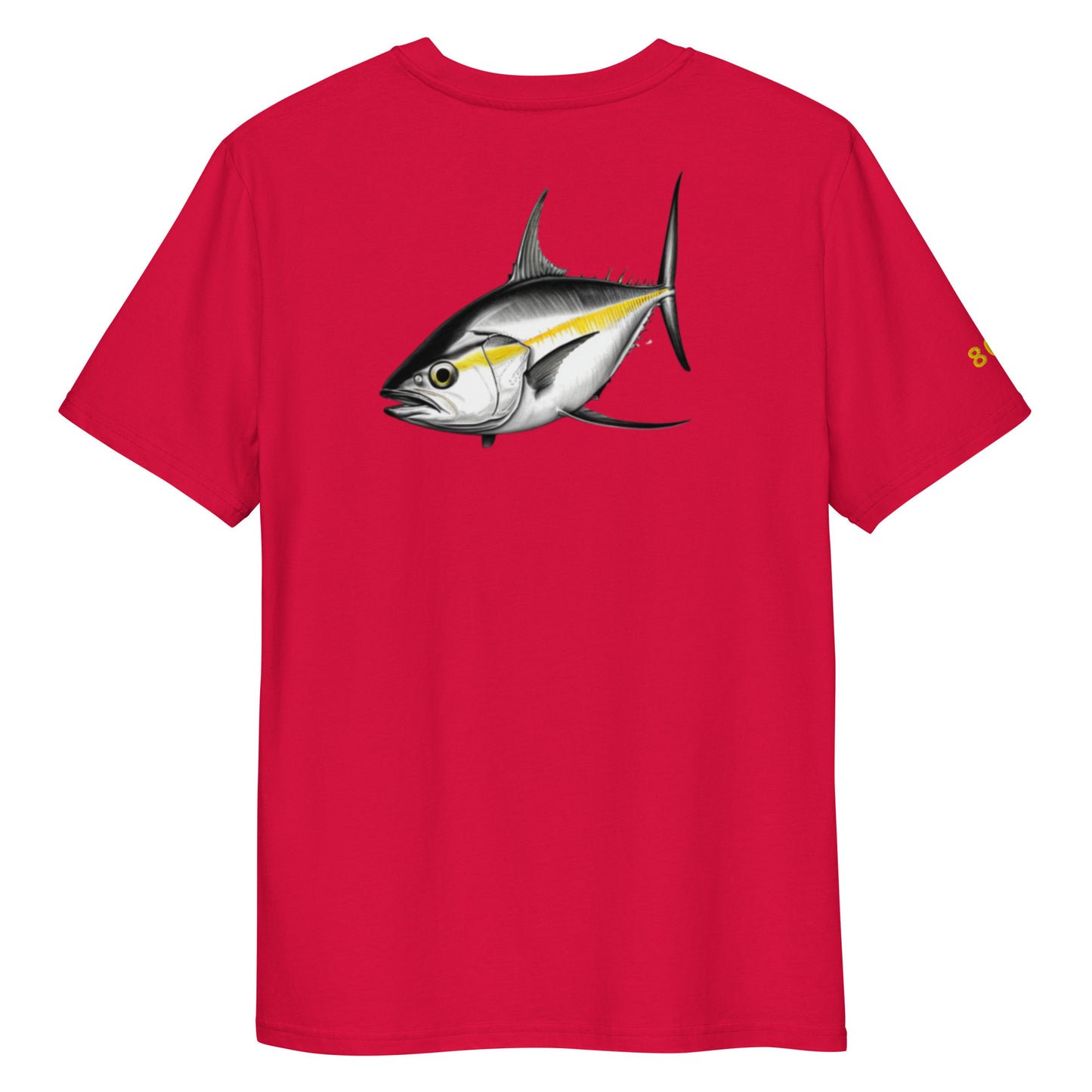 Embroidered 808 ALOHA TUNA Unisex organic cotton t-shirt